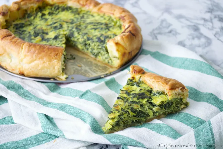 Torta salata porri e spinaci Bimby