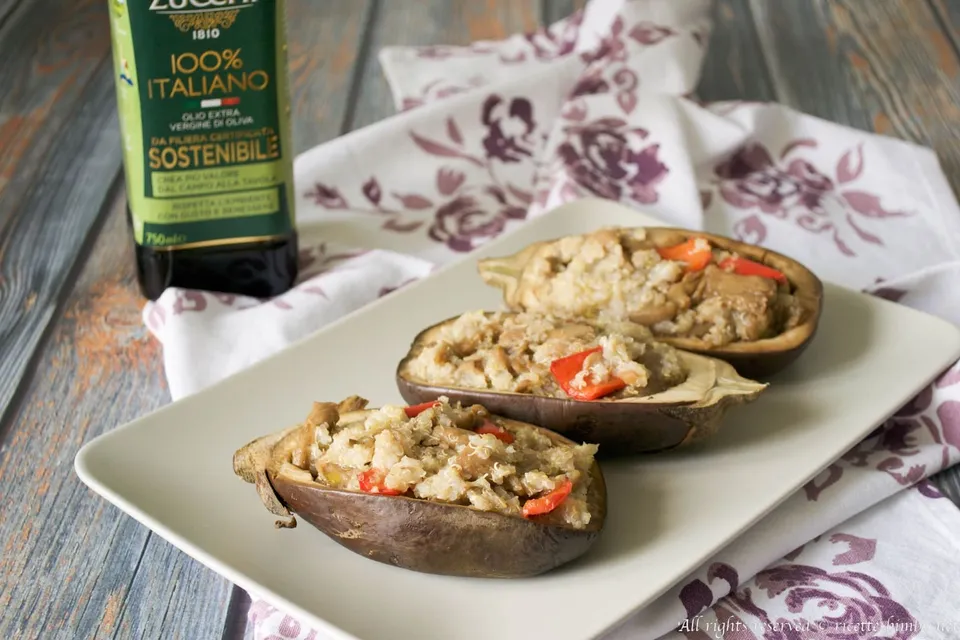 Melanzane ripiene di quinoa Bimby