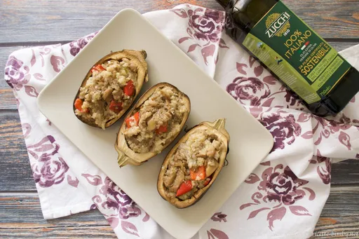 Melanzane ripiene di quinoa bimby