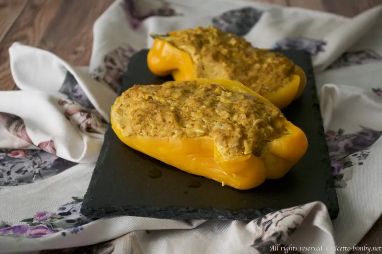 Peperoni ripieni di seitan Bimby