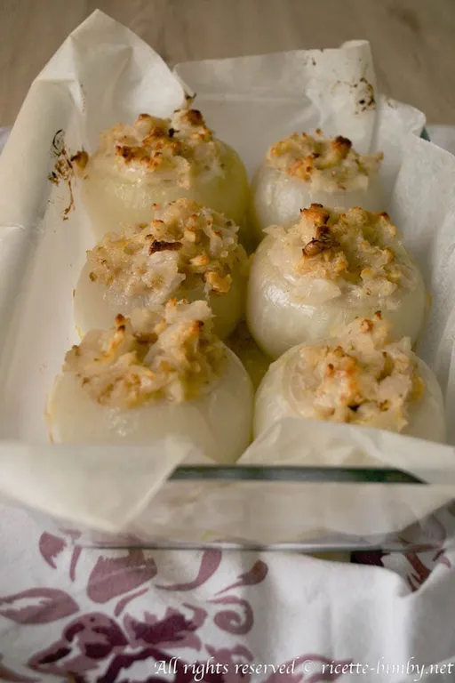 Cipolle ripiene di noci e taleggio bimby