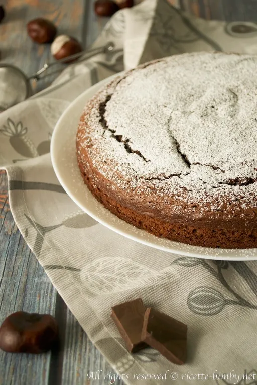 Torta al cioccolato e farina di castagne bimby