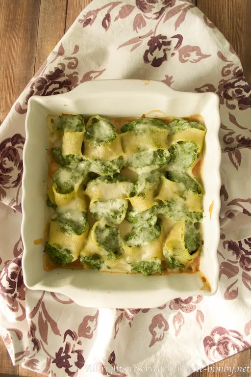 Conchiglioni ripieni di ricotta e spinaci bimby