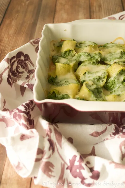 Conchiglioni ripieni di ricotta e spinaci bimby