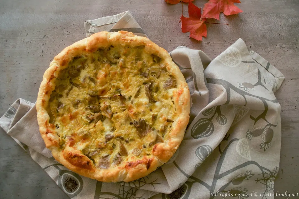 Torta salata ai funghi Bimby