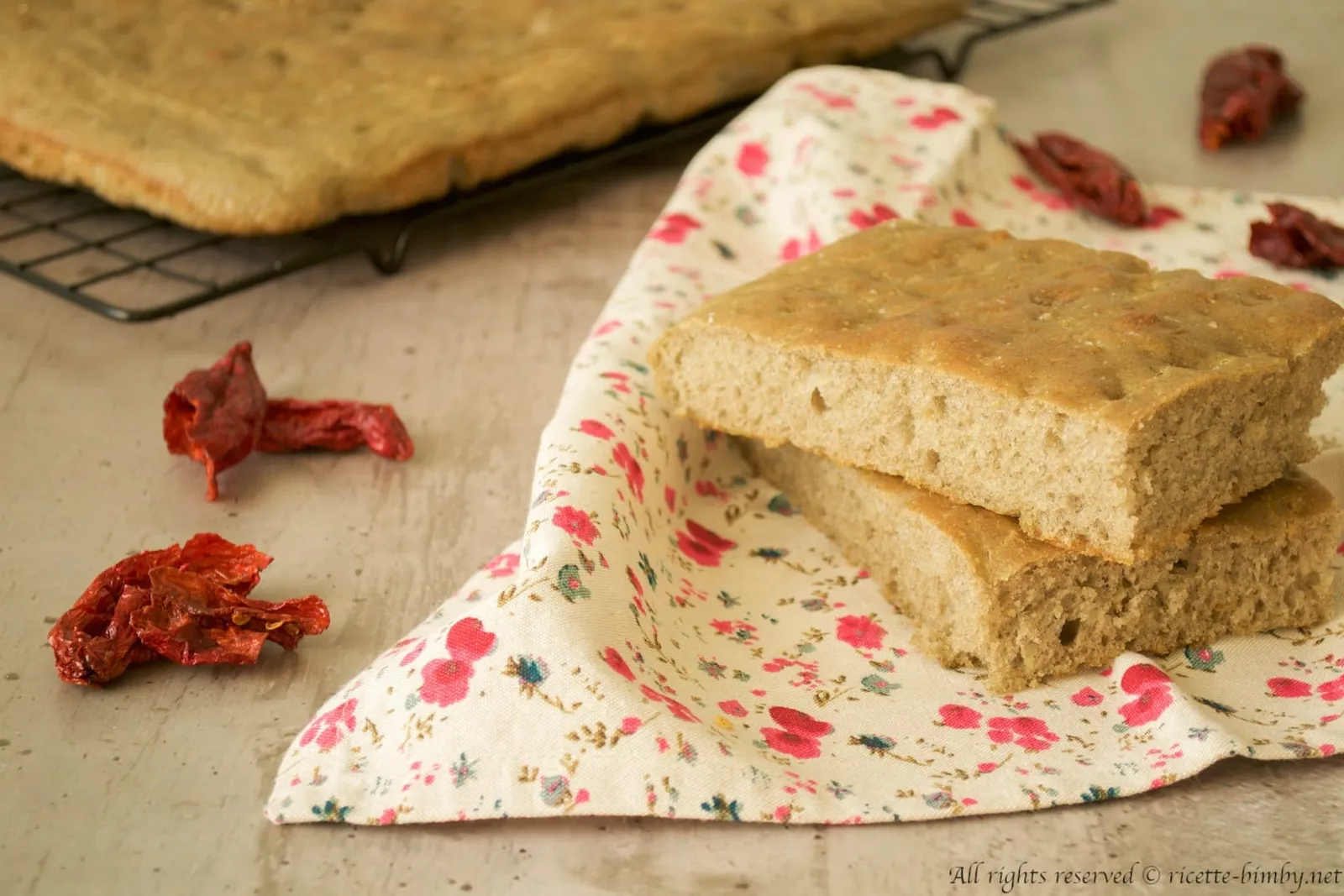 Focaccia di grano arso Bimby