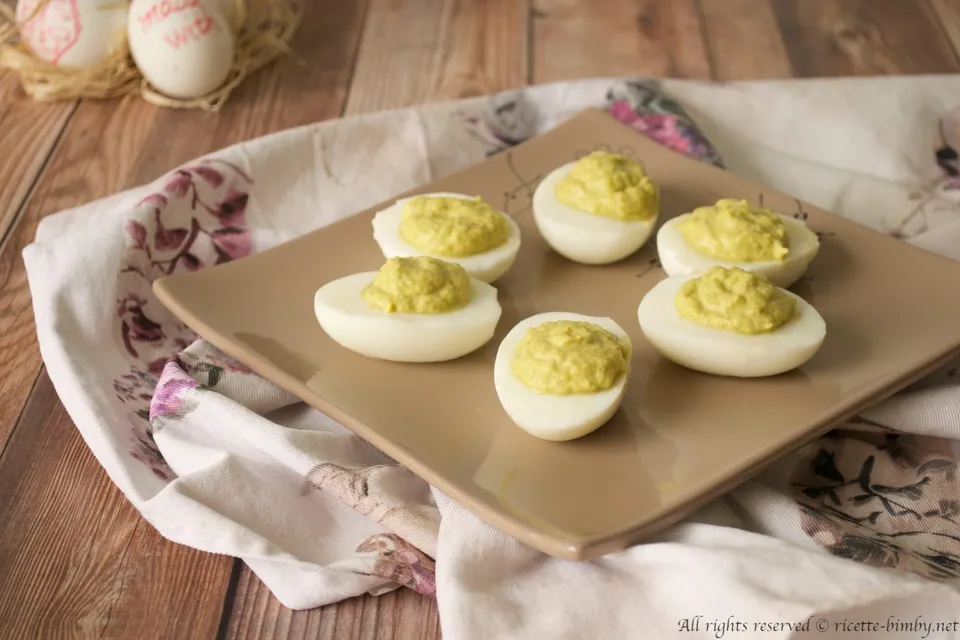 Uova ripiene agli asparagi Bimby