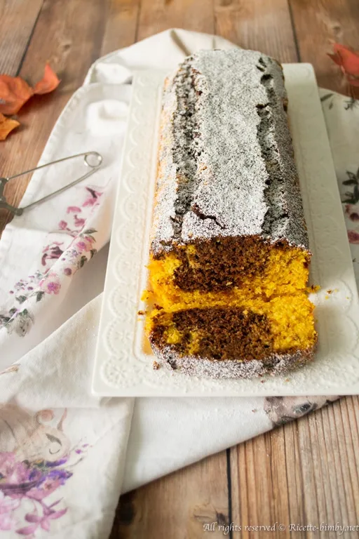 Plumcake zucca e cioccolato bimby