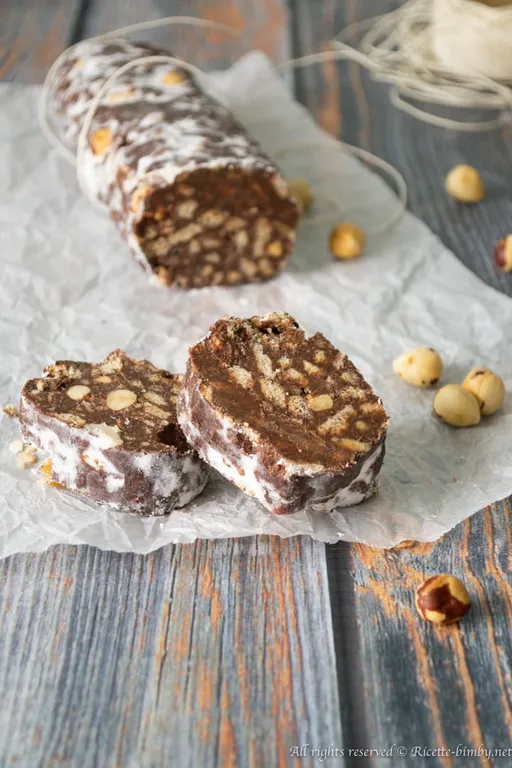 Salame di cioccolato vegan bimby