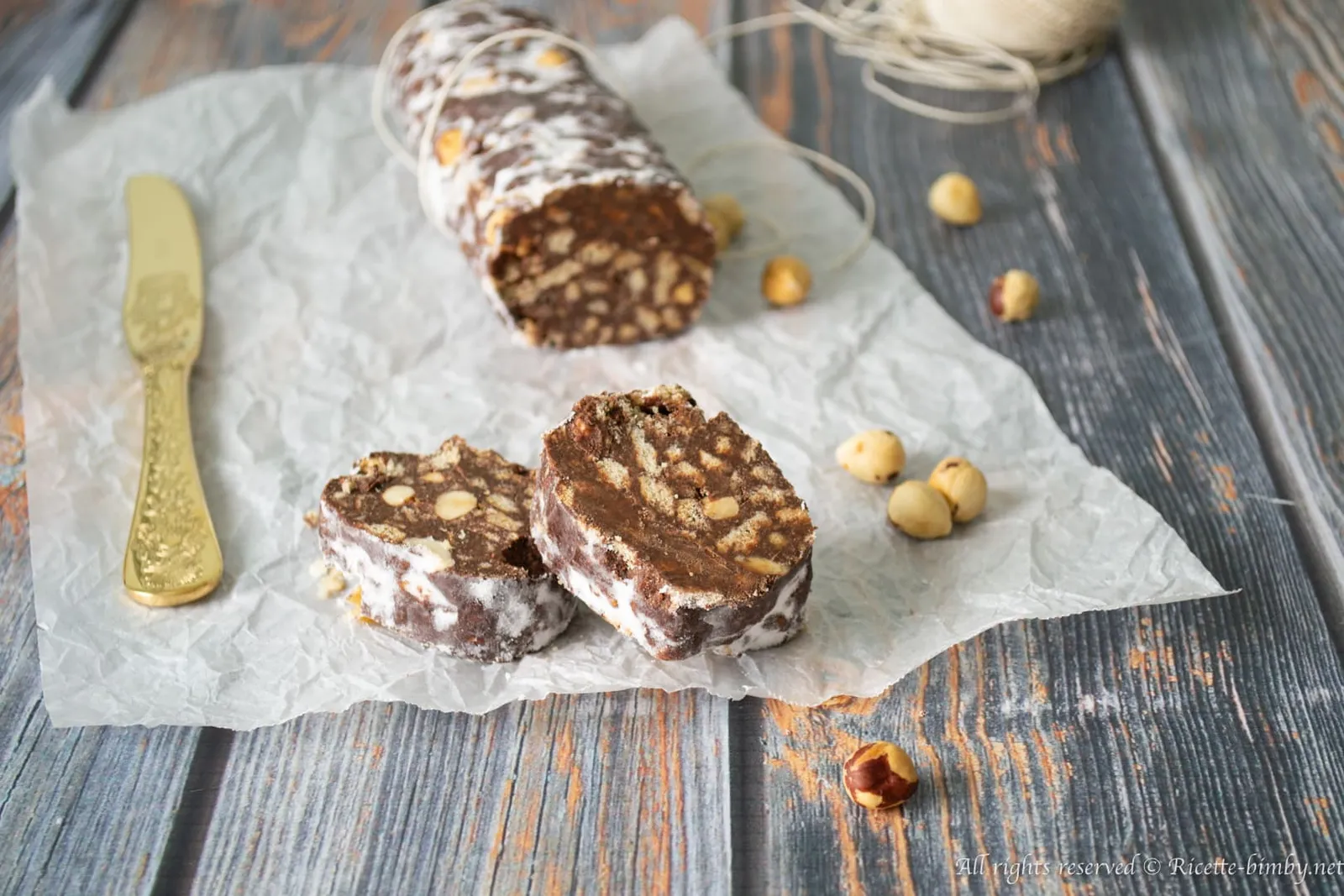 Salame di cioccolato Vegan Bimby