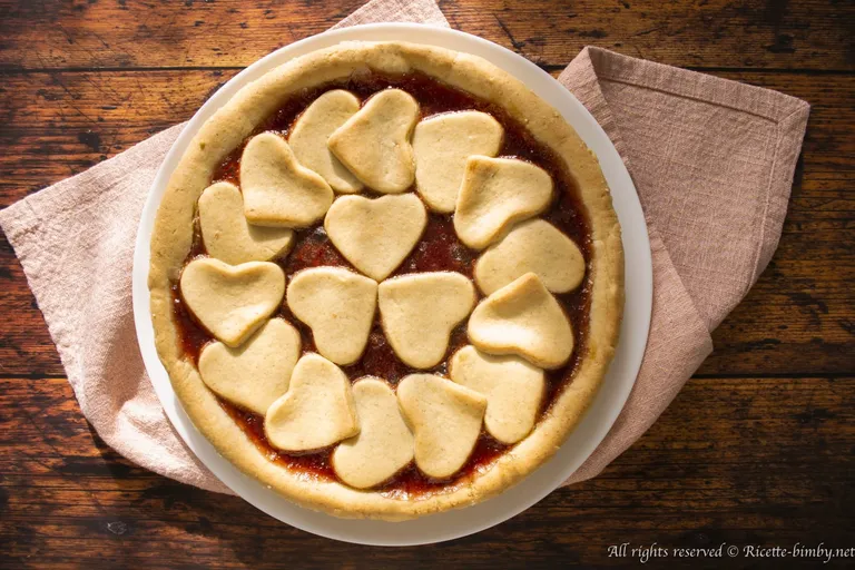 Crostata di cuori vegan Bimby