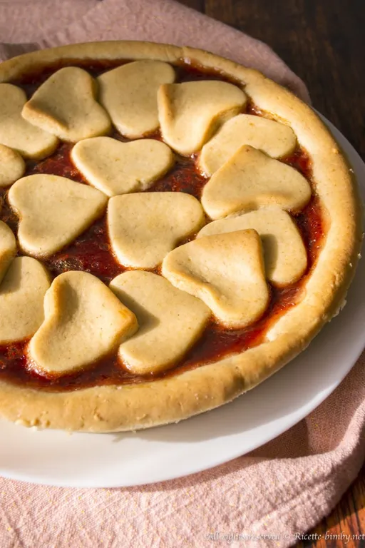 Crostata di cuori vegan bimby