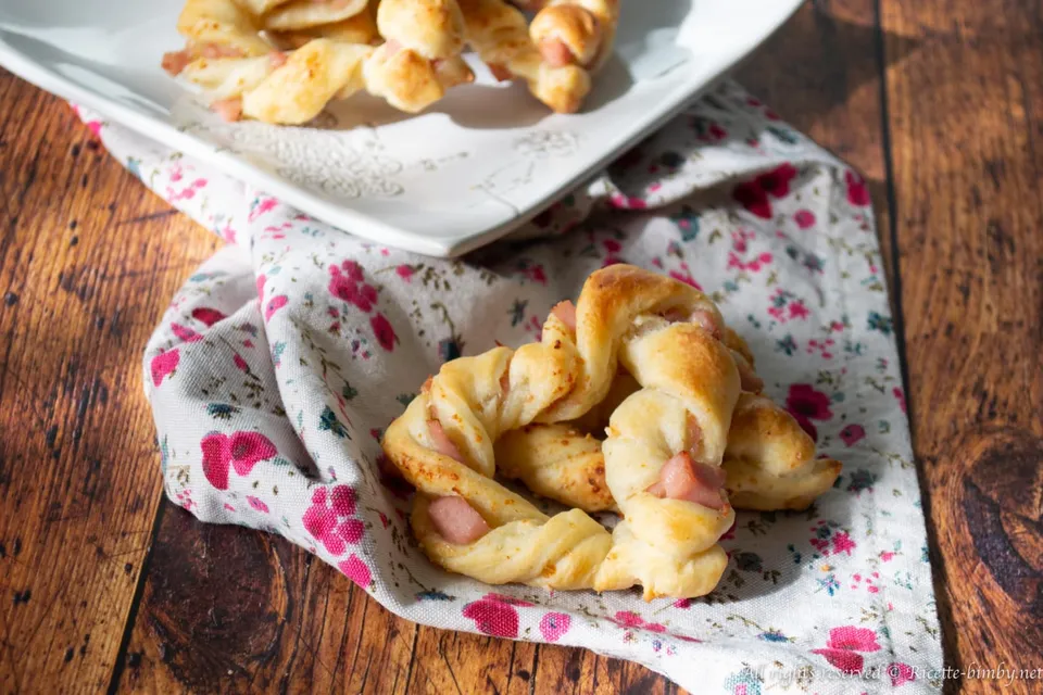 Cuori intrecciati di sfoglia Bimby