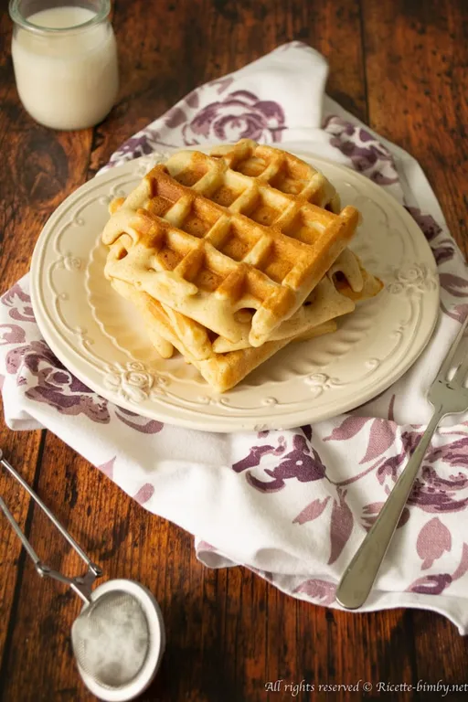 Waffle senza burro bimby