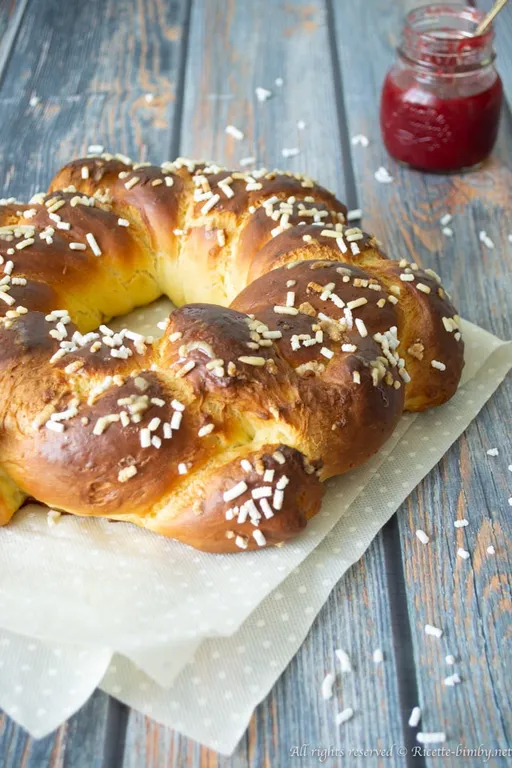 Treccia dolce di Pasqua bimby