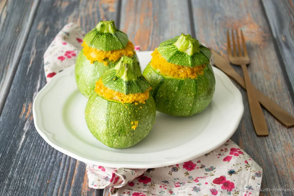 Zucchine ripiene di cous cous Bimby