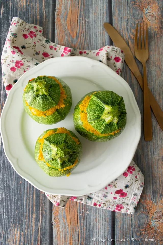 Zucchine ripiene di cous cous bimby
