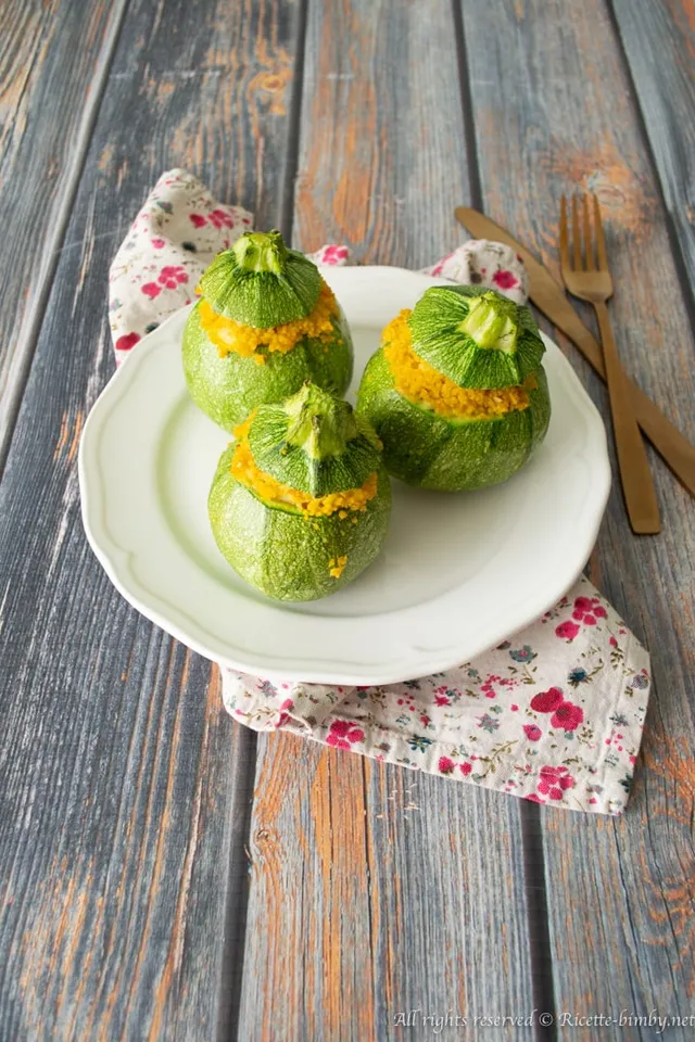 Zucchine ripiene di cous cous bimby