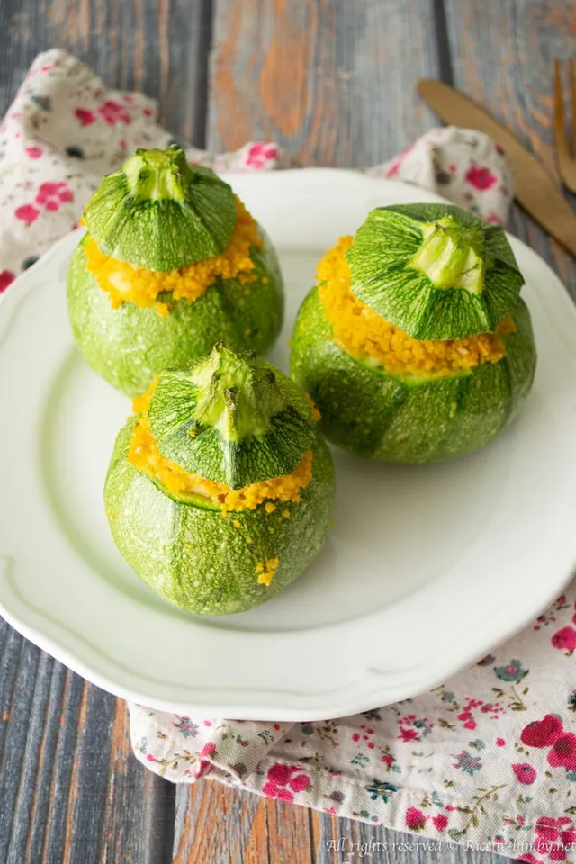 Zucchine ripiene di cous cous bimby