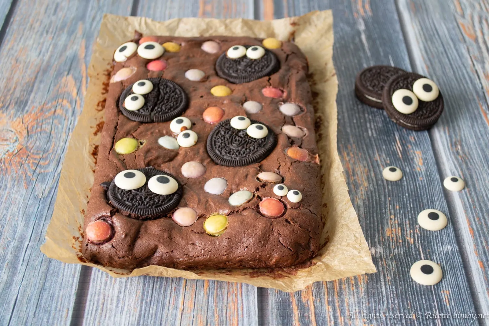 Brownies oreo di Halloween Bimby