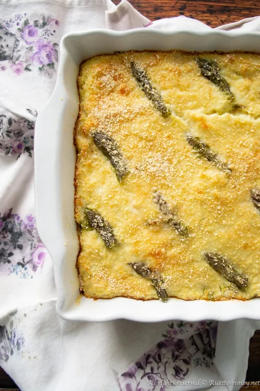 Sformato di miglio e asparagi bimby