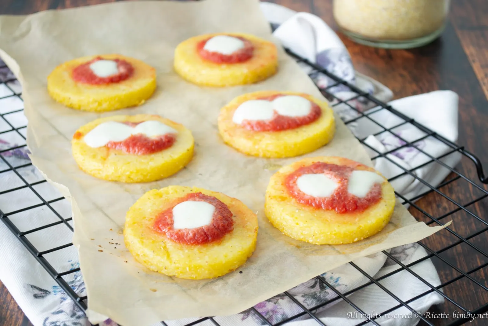 Pizzette di polenta Bimby