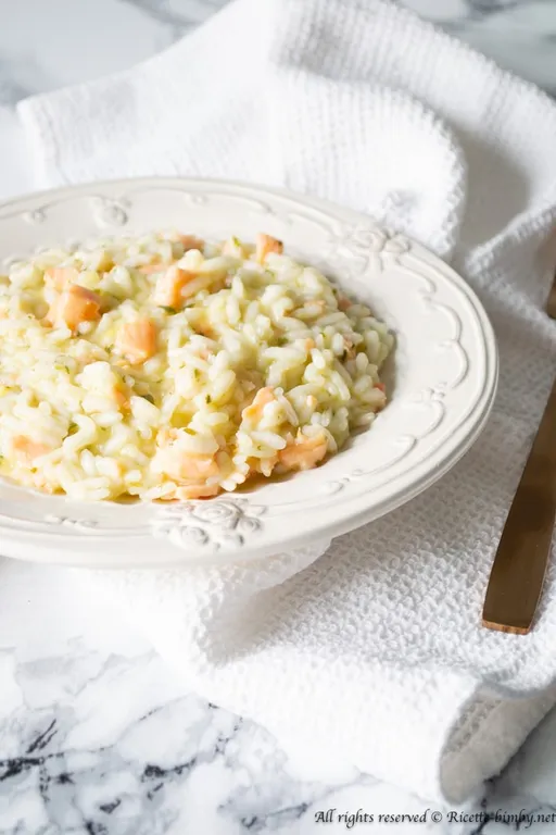 Risotto al salmone affumicato bimby