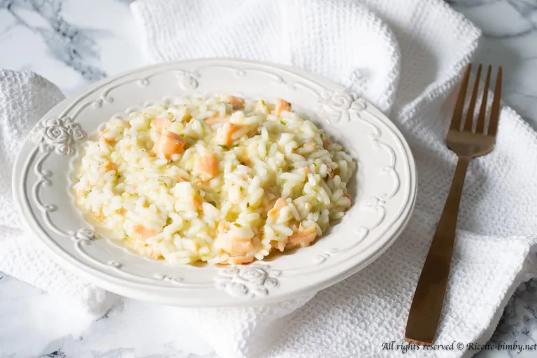 Risotto al salmone affumicato Bimby