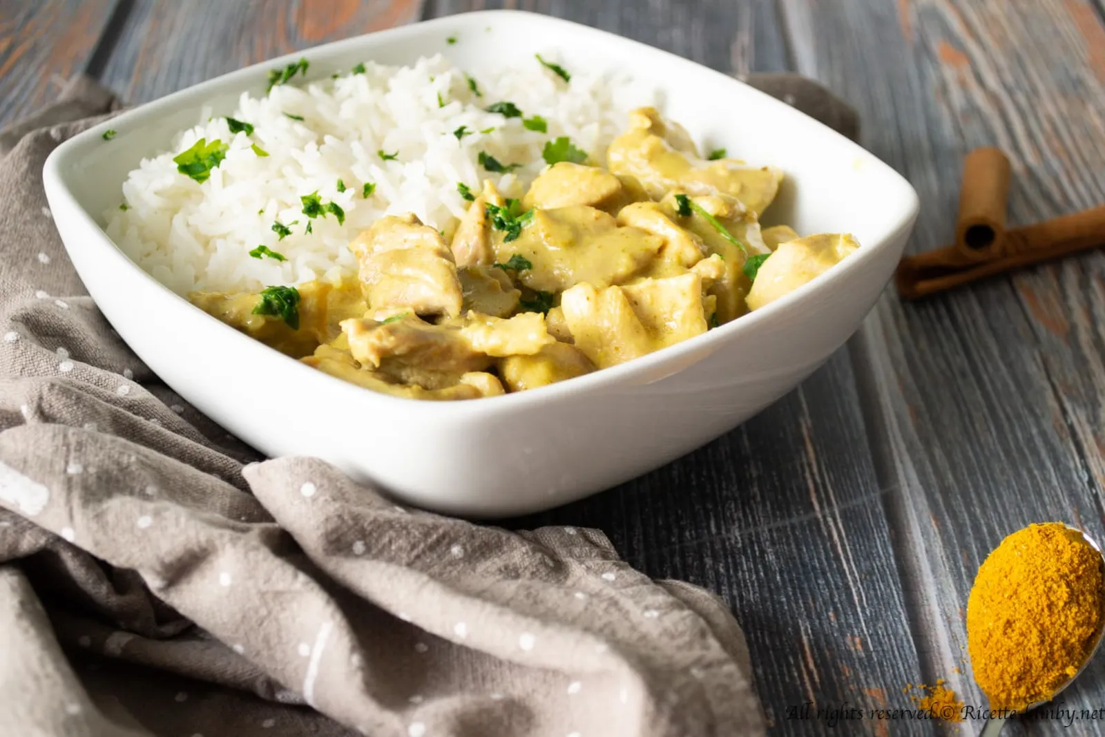 Pollo al curry con latte di cocco Bimby