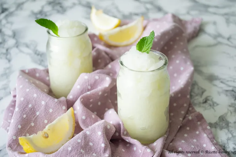 Granita al limone veloce Bimby