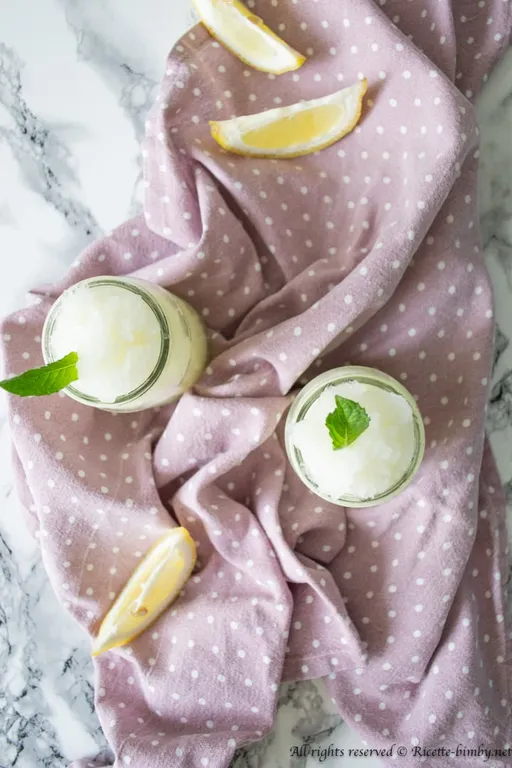 Granita al limone veloce bimby
