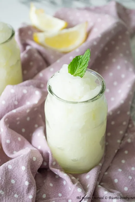 Granita al limone veloce bimby