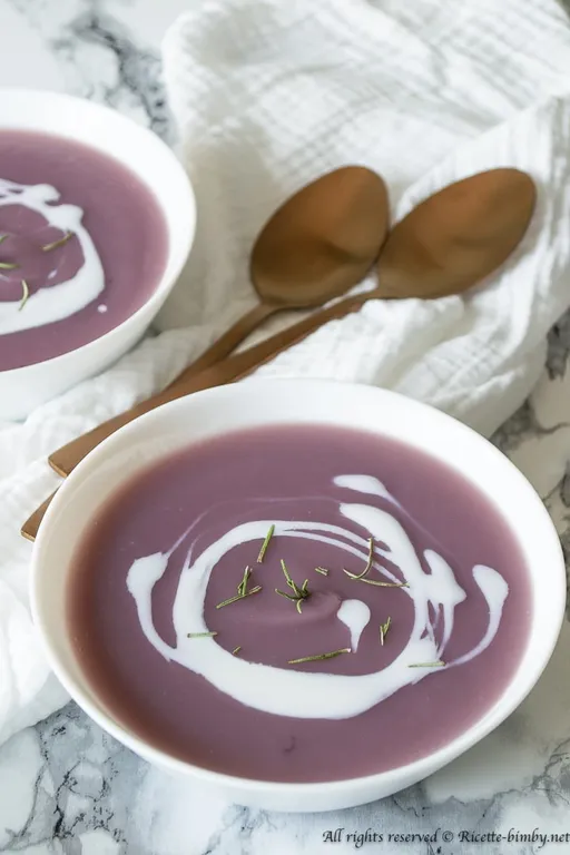 Vellutata di patate viola bimby