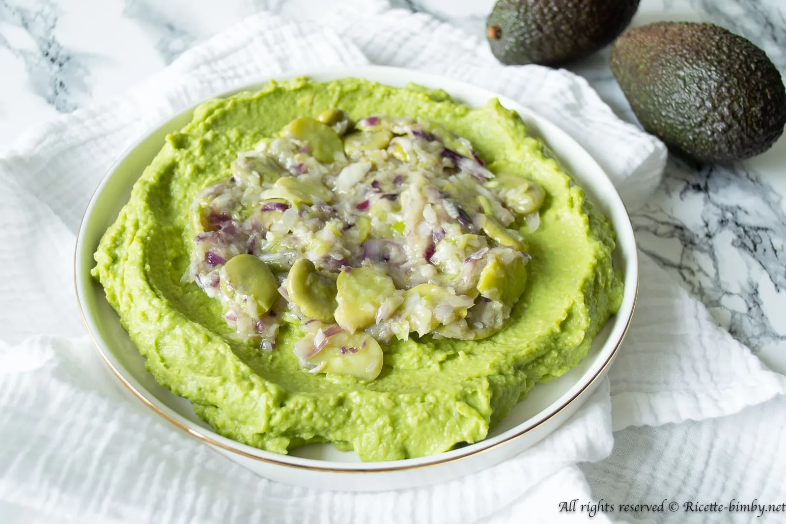 Purè di avocado e fave Bimby