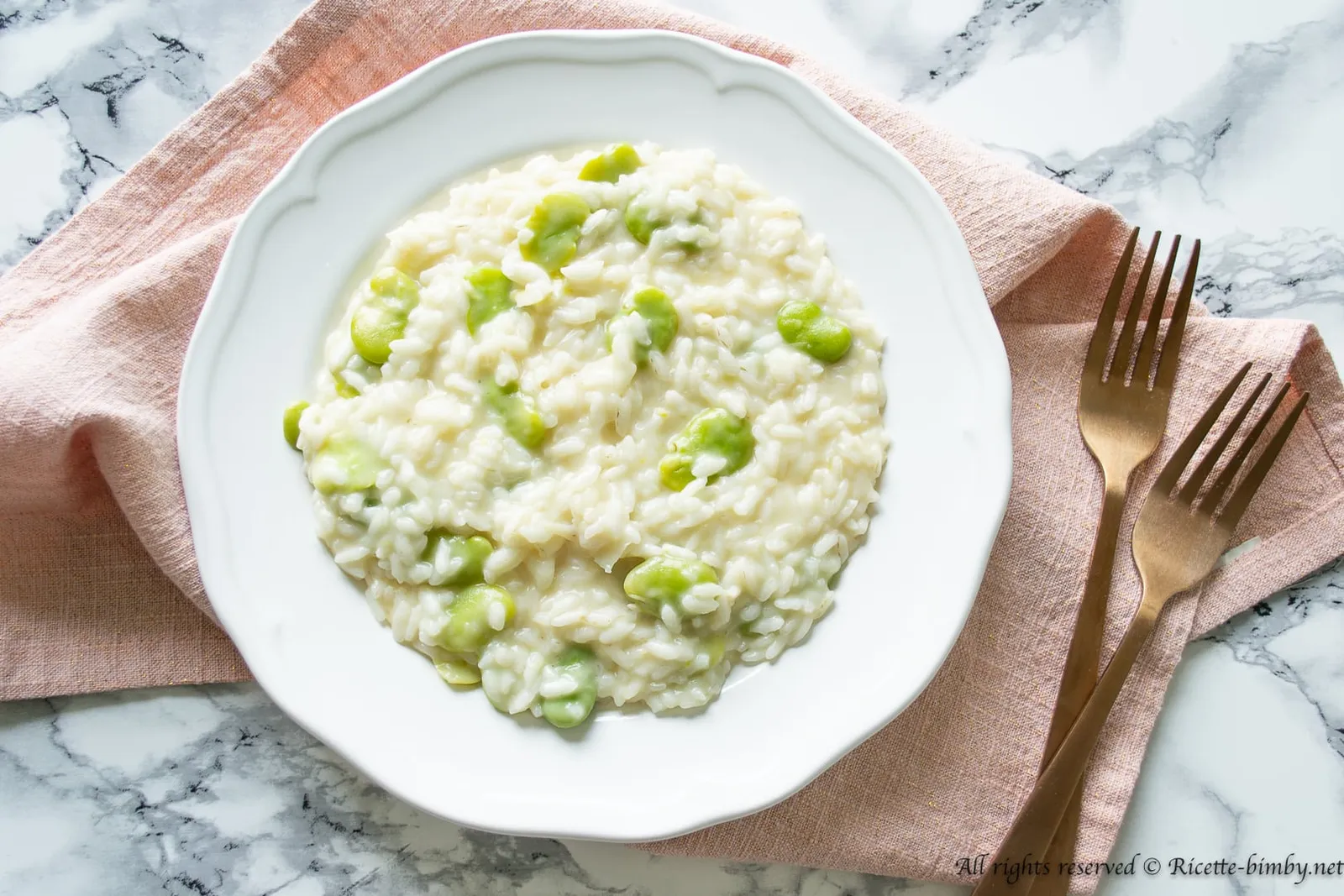Risotto fave e pecorino Bimby