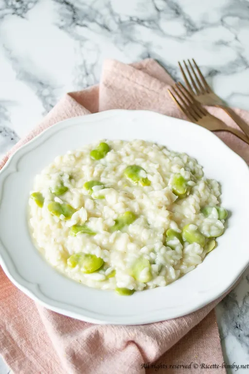 Risotto fave e pecorino bimby
