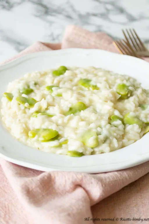 Risotto fave e pecorino bimby