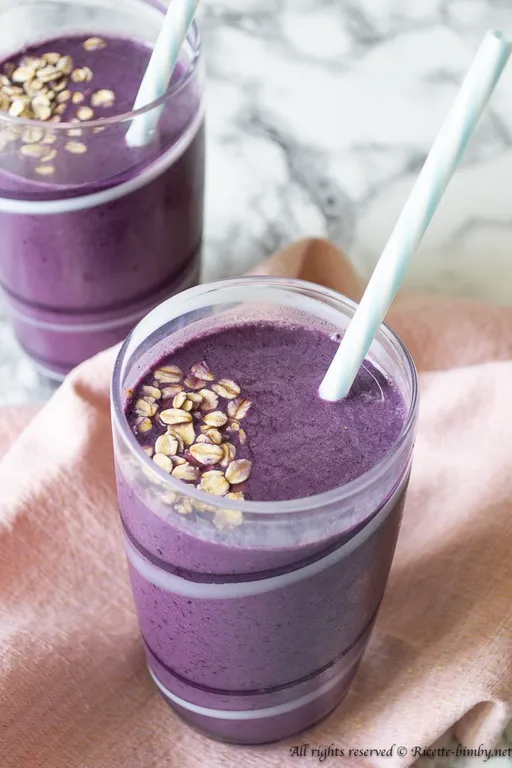 Frappé ai mirtilli bimby