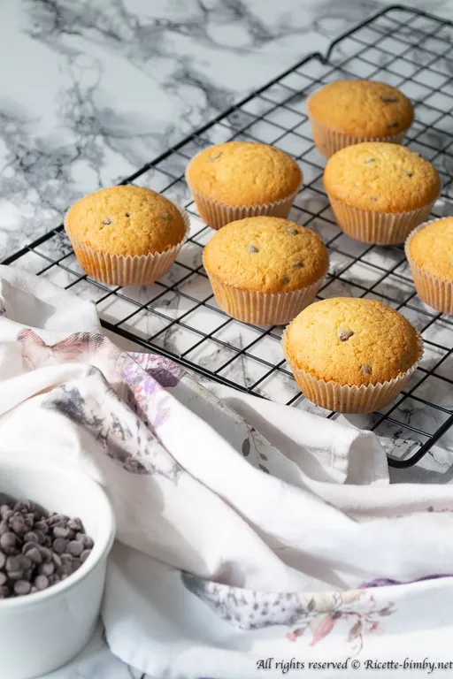 Muffin senza glutine con gocce di cioccolato bimby