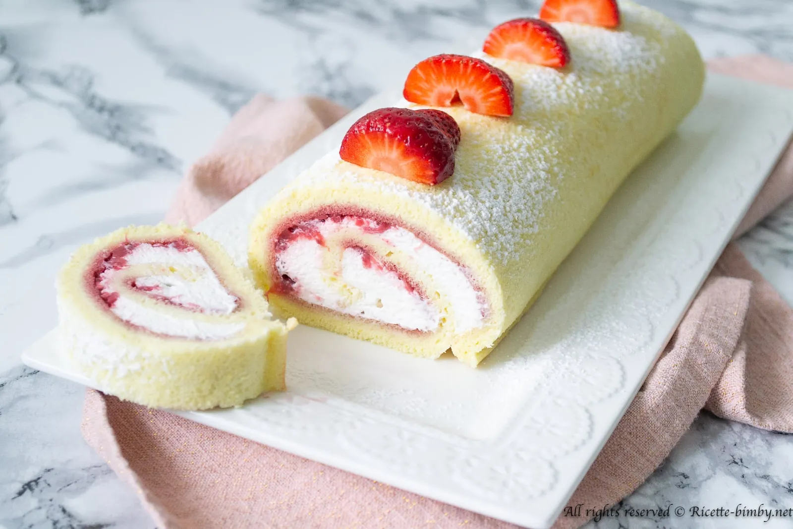 Rotolo alle fragole Bimby
