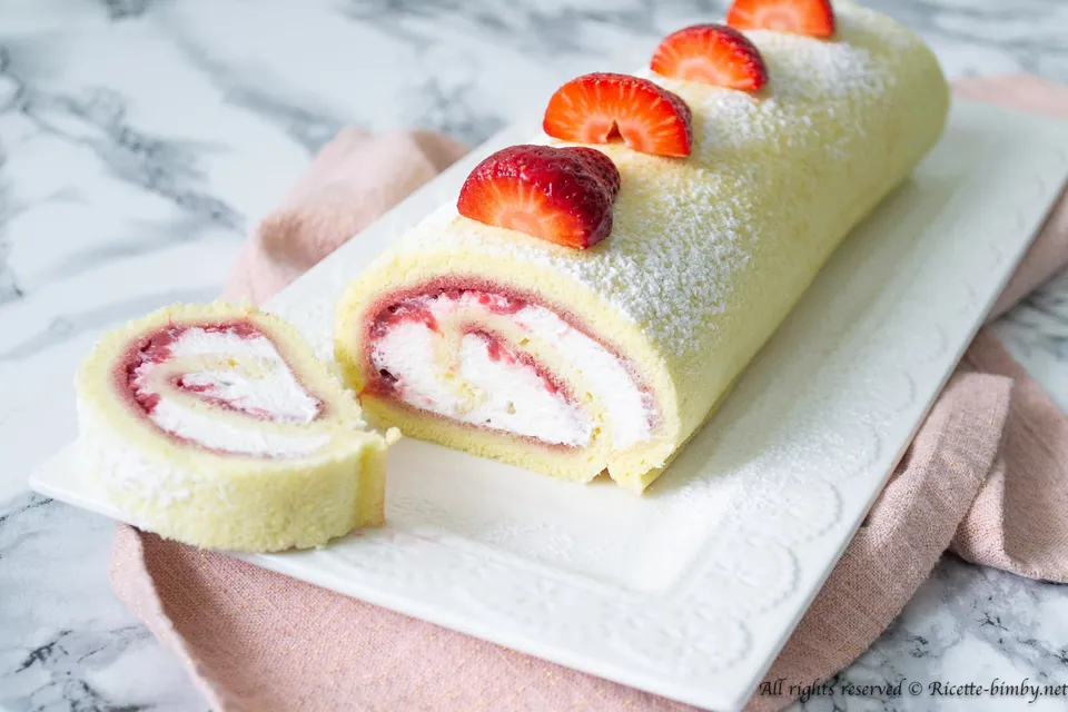 Rotolo alle fragole Bimby