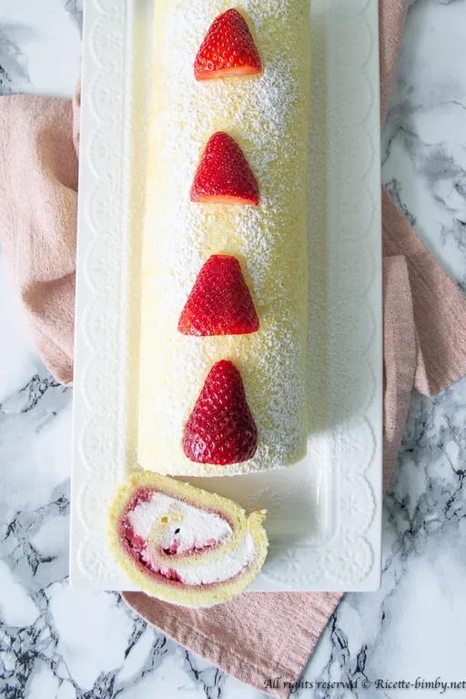 Rotolo alle fragole bimby