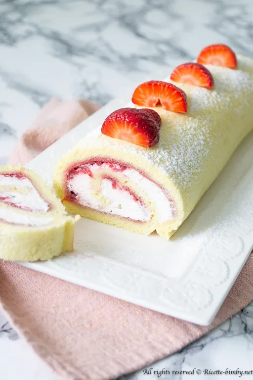 Rotolo alle fragole bimby