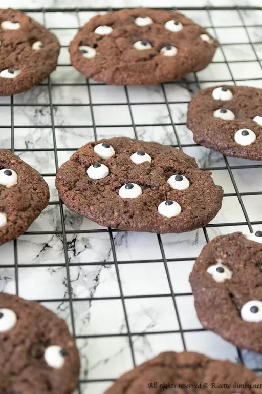 Biscotti al cioccolato di Halloween bimby
