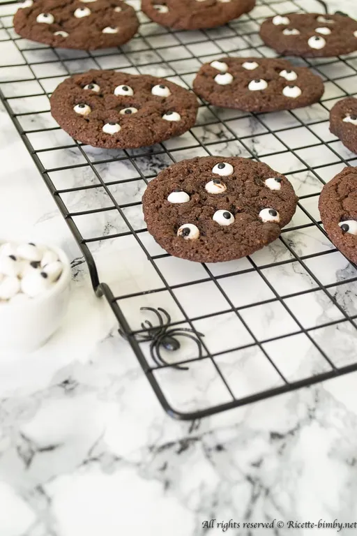 Biscotti al cioccolato di Halloween bimby