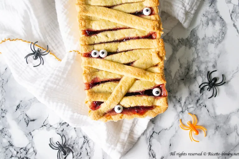 Crostata mummia di Halloween Bimby