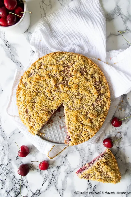 Sbriciolata alla ciliegie bimby