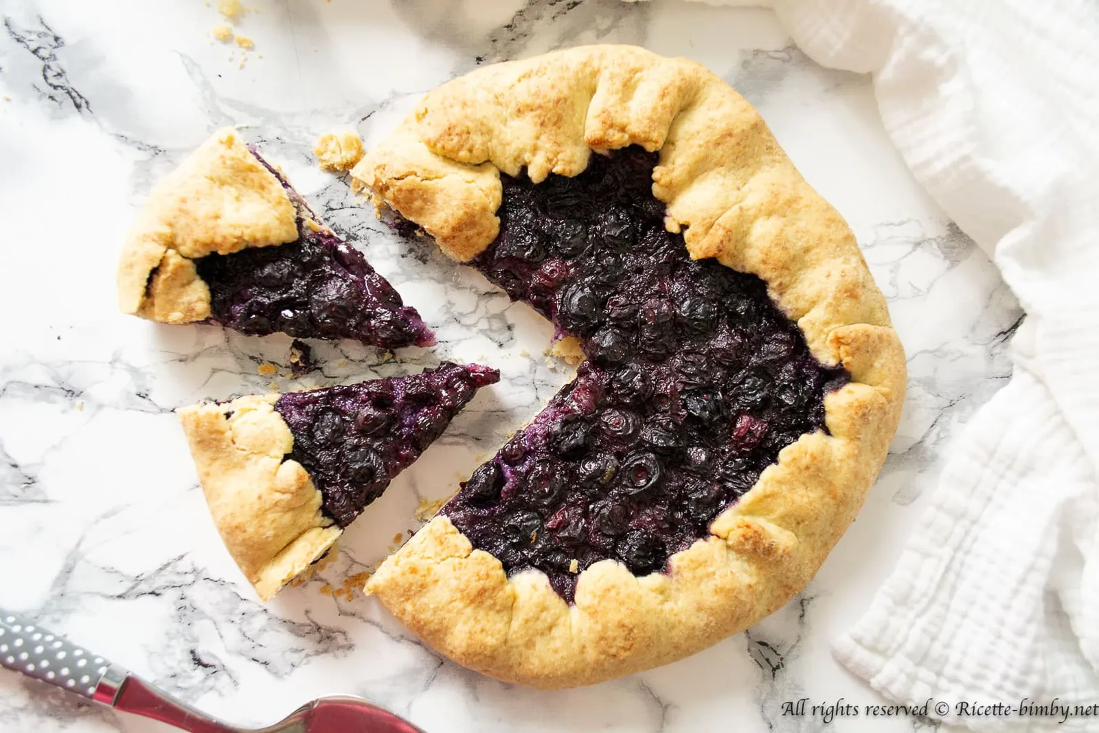 Galette ai mirtilli Bimby