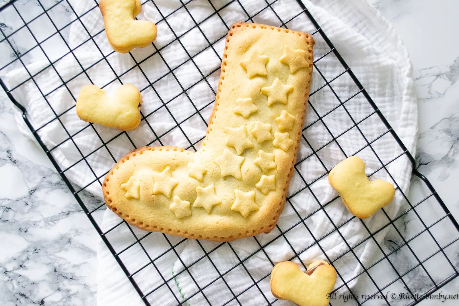 Calza della befana di pasta frolla Bimby