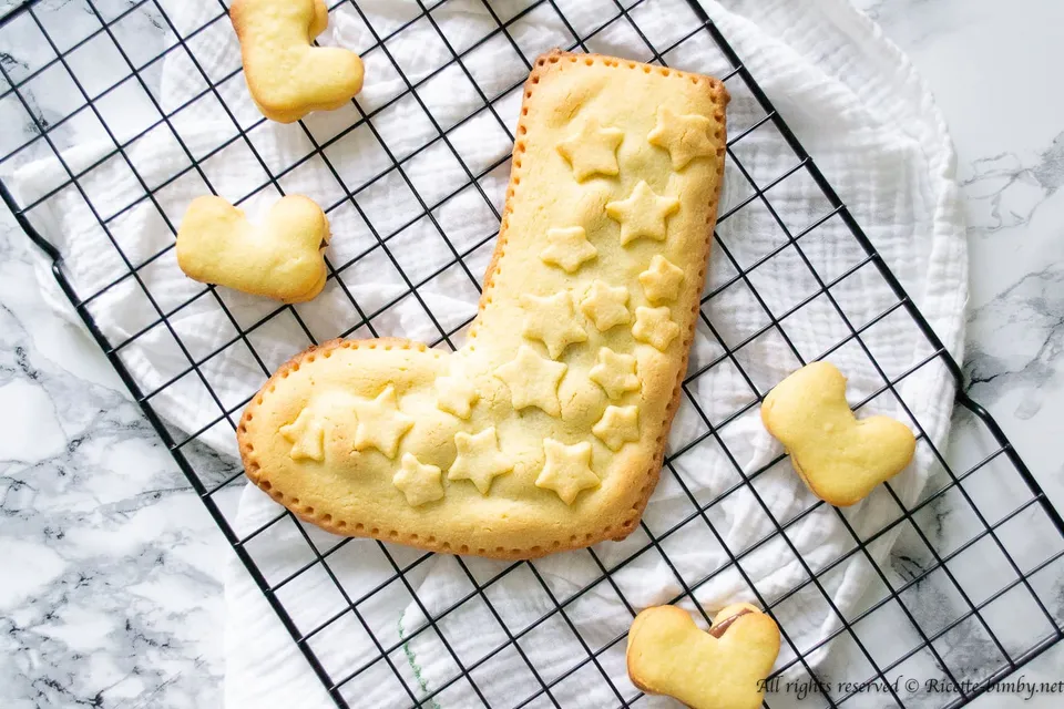 Calza della befana di pasta frolla Bimby